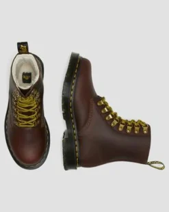 1460 Pascal DM's Wintergrip Leren Enkellaarzen in Bruin