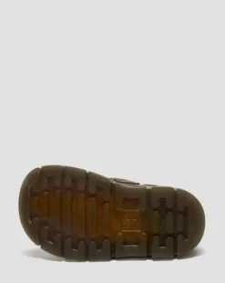 Peuter Raffe Getrommeld Nubuck Schoenen met Band in Donkerbruin