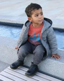 Peuter 2976 Softy T Leren Chelsea Boots in Zwart