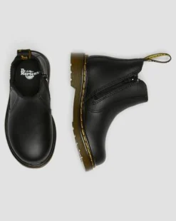 Peuter 2976 Softy T Leren Chelsea Boots in Zwart