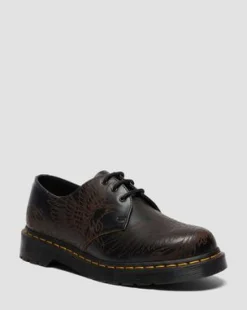 1461 Phoenix Schoenen van Vintage Smooth Leer in Zwart