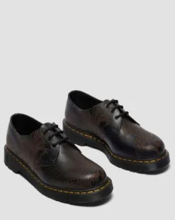 1461 Phoenix Schoenen van Vintage Smooth Leer in Zwart