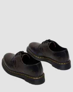 1461 Phoenix Schoenen van Vintage Smooth Leer in Zwart