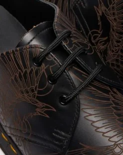 1461 Phoenix Schoenen van Vintage Smooth Leer in Zwart