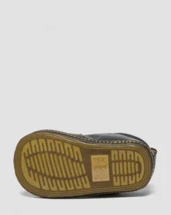 POLLEY PU-GECOATE LEREN MARY JANE SCHOENEN VOOR BABY'S in Zwart
