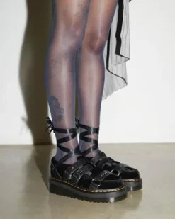 RAMSEY WEDNESDAY PLATFORM CREEPERS in Zwart