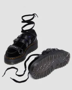 RAMSEY WEDNESDAY PLATFORM CREEPERS in Zwart