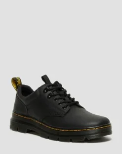 Reeder Wyoming Leren Utility Schoenen in Zwart