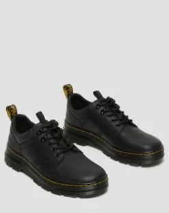 Reeder Wyoming Leren Utility Schoenen in Zwart