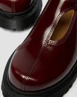 Rejena Mary Jane Lakleren Schoenen in Cherry Red