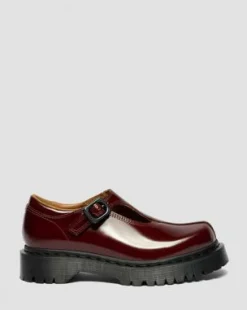 Rejena Mary Jane Lakleren Schoenen in Cherry Red