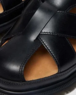 San Leren Fisherman Sandalen in Zwart