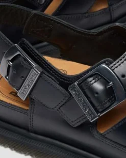 San Leren Fisherman Sandalen in Zwart