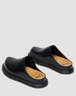 SAN LEREN MULES in Zwart