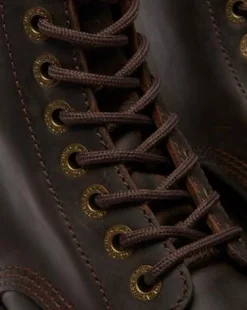 Sinclair Crazy Horse leren platform laarzen in Donkerbruin