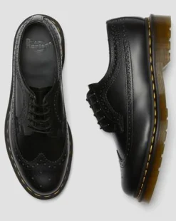 3989 Smooth Leren Brogue Schoenen in Zwart