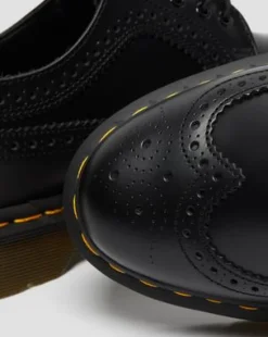3989 Smooth Leren Brogue Schoenen in Zwart