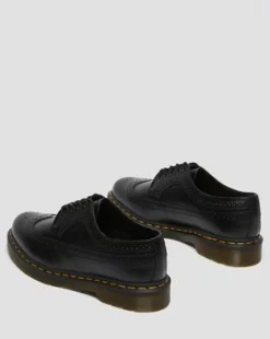 3989 Smooth Leren Brogue Schoenen in Zwart