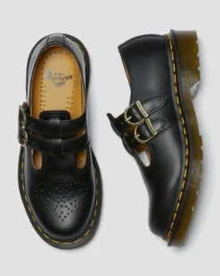 8065 Smooth Leren Mary Jane Schoenen in Zwart