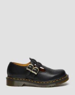8065 Smooth Leren Mary Jane Schoenen in Zwart