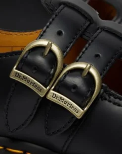 8065 Smooth Leren Mary Jane Schoenen in Zwart