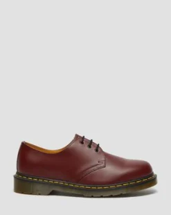 1461 Smooth Leren Oxford Schoenen in Cherry Red