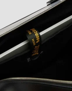Smooth Leren Weekender Tas in Zwart