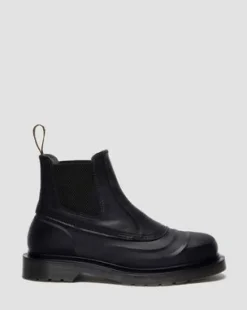 2976 Sub Leren Chelsea Boots in Zwart