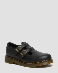 Tiener 8065 Softy T Leren Mary Jane Schoenen in Zwart