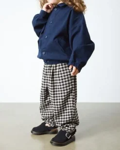 Toddler Jorgie suède mules in Zwart