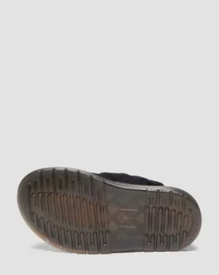 Toddler Jorgie suède mules in Zwart