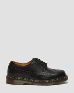 Vintage 3989 Quilon Leren Brogue Schoenen in Zwart