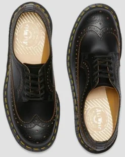 Vintage 3989 Quilon Leren Brogue Schoenen in Zwart