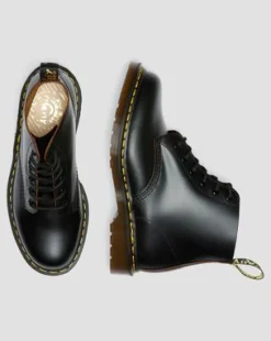 Vintage 101 Quilon Leren Enkellaarzen in Zwart