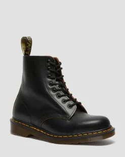 Vintage 1460 Quilon Leren Enkellaarzen in Zwart