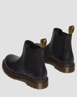 2976 Virginia Leren Chelsea Boots in Zwart