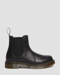 2976 Virginia Leren Chelsea Boots in Zwart