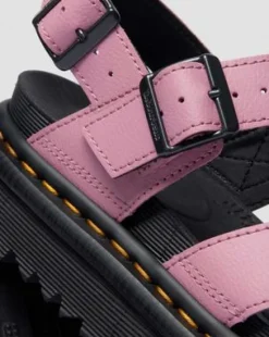 Voss II Athena leren sandalen met riem in Dusty Roze