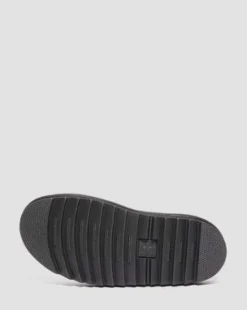 Voss II Athena leren sandalen met riem in Zwart
