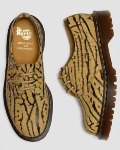 1461 Wild Emboss Suède Schoenen in Teak Bruin & Zwart