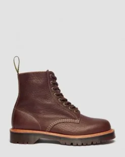 1460 Wild Grain Leren Laarzen in Sepia Bruin