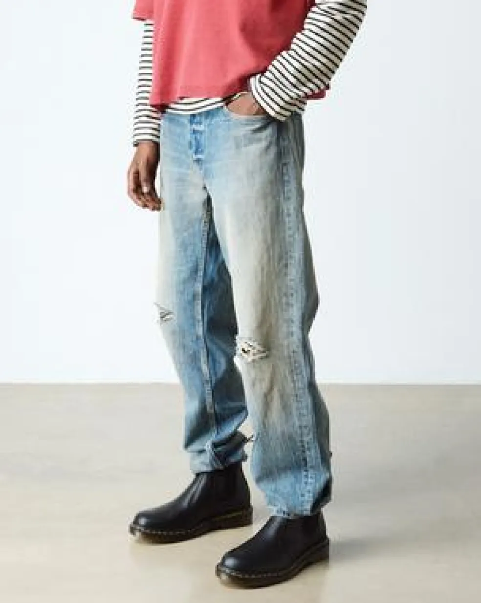 2976 Yellow Stitch Smooth Leren Chelsea Boots in Zwart