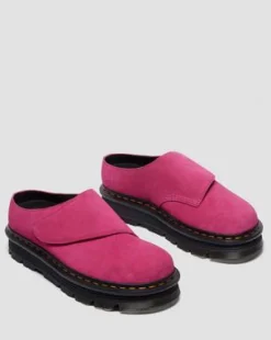 Zebzag Anywair Suède Mules in Roze