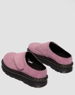 Zebzag Anywair Suède Platform Mules in Dusty Roze