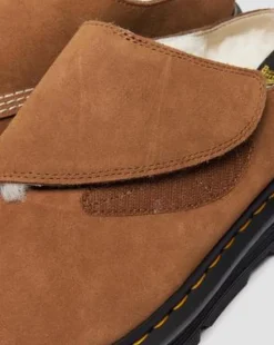 Zebzag AnyWair Warm Gevoerde Suède Mules in Bruin