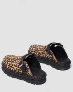 Zebzag Casual suède slingback platform mules in Licht Bruin