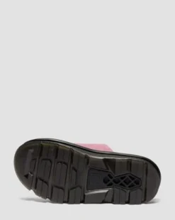 Zebzag Suède Platform Slides in Dusty Roze
