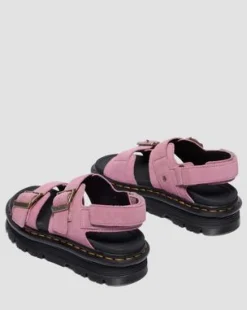 Zebzag Suède Sandalen in Dusty Roze