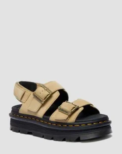Zebzag Suède Sandalen in Solbrun