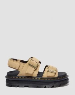 Zebzag Suède Sandalen in Solbrun